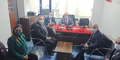 CHP Heyeti Demokrat Partiyi Ziyaret Etti...